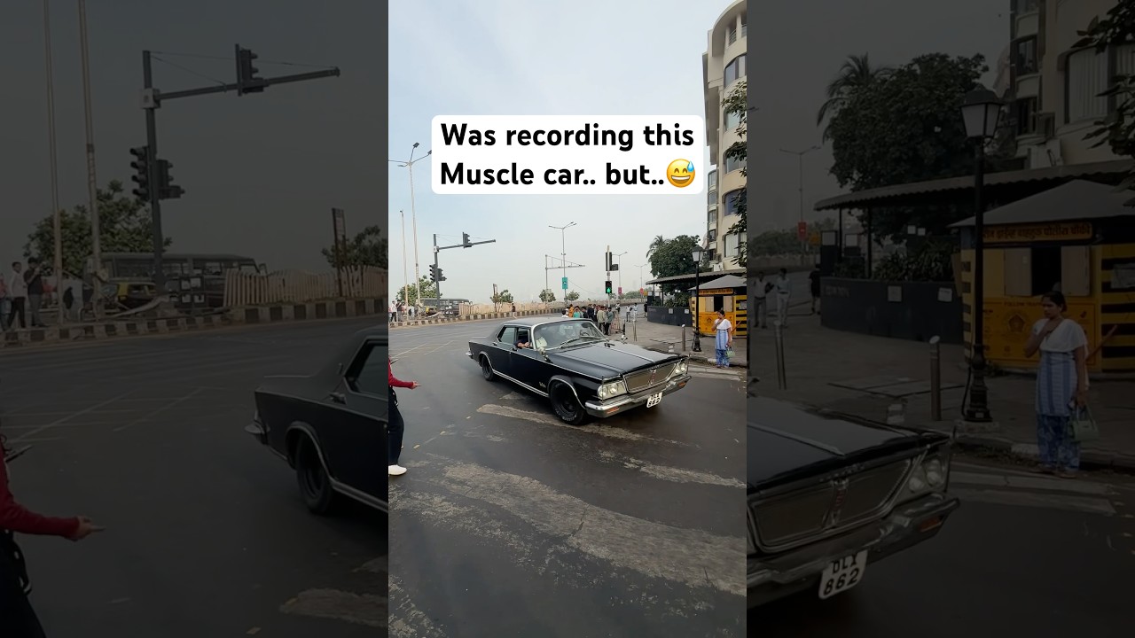 Sadly that&rsquo;s how it is in India😅 #vintagecars #supercar
