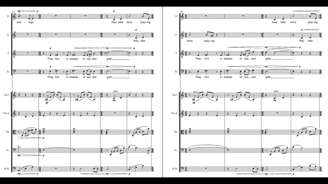 The Colour of Earth | SATB + string orchestra (or quintet) | Nicholas Ryan Kelly