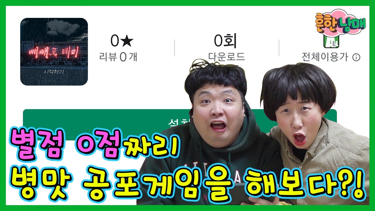 아무도 하지않은 별점0점 전설의 병맛게임 해보다ㅋㅋㅋ(흔한남매)