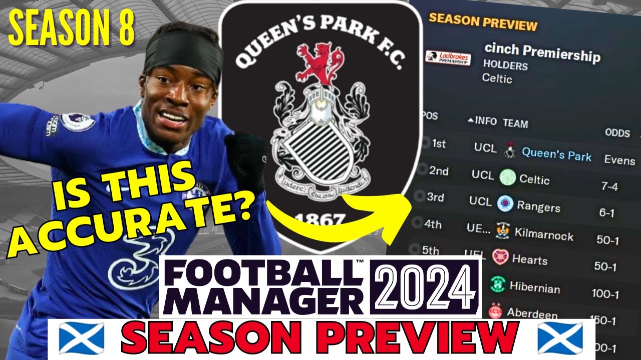 How ACCURATE is the SEASON PREVIEW? | Queen's Park FM24 Save | #8 | Football Manager 2024