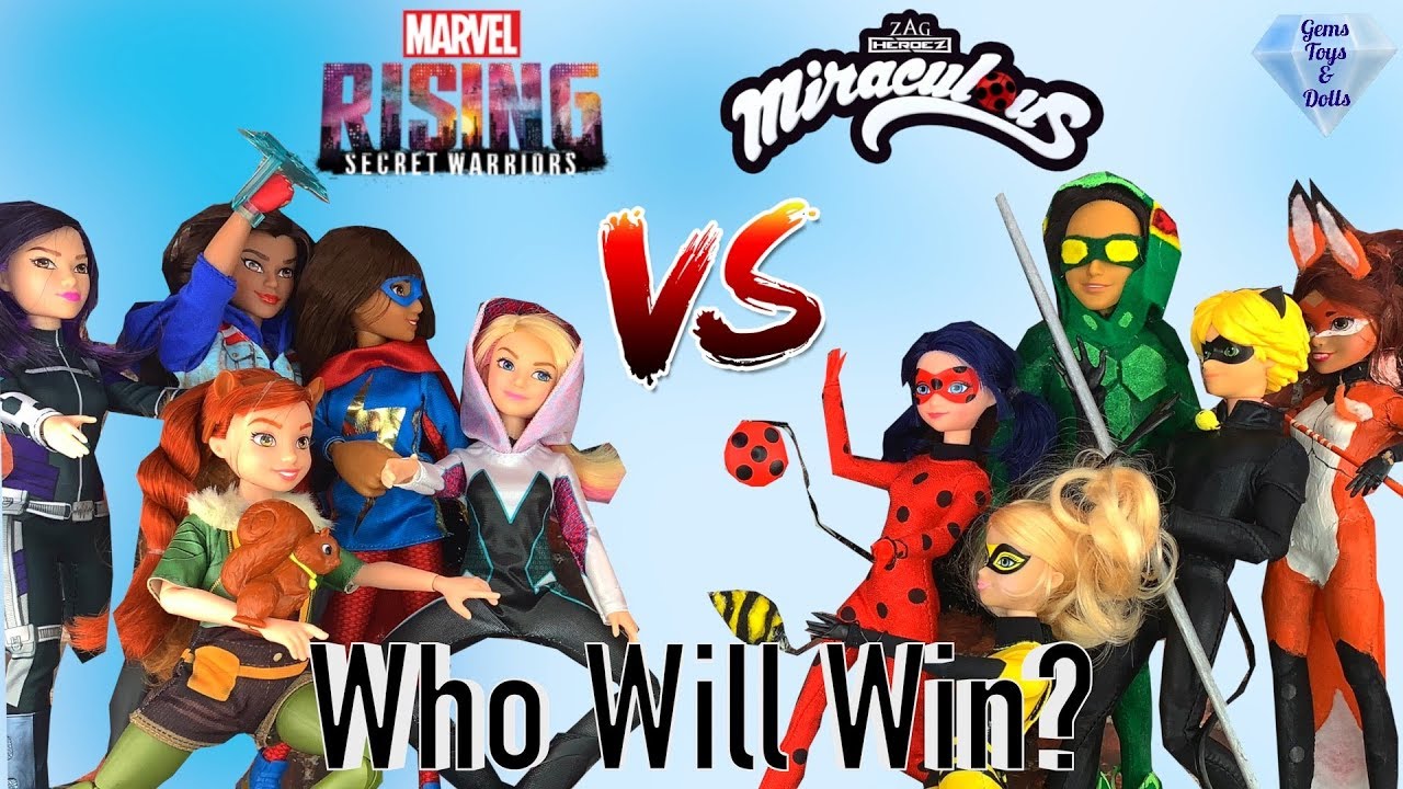 Ladybug VS Marvel Miraculous Ladybug Season 2 Doll Episode Spider-man Queen Bee Marvel Rising Review