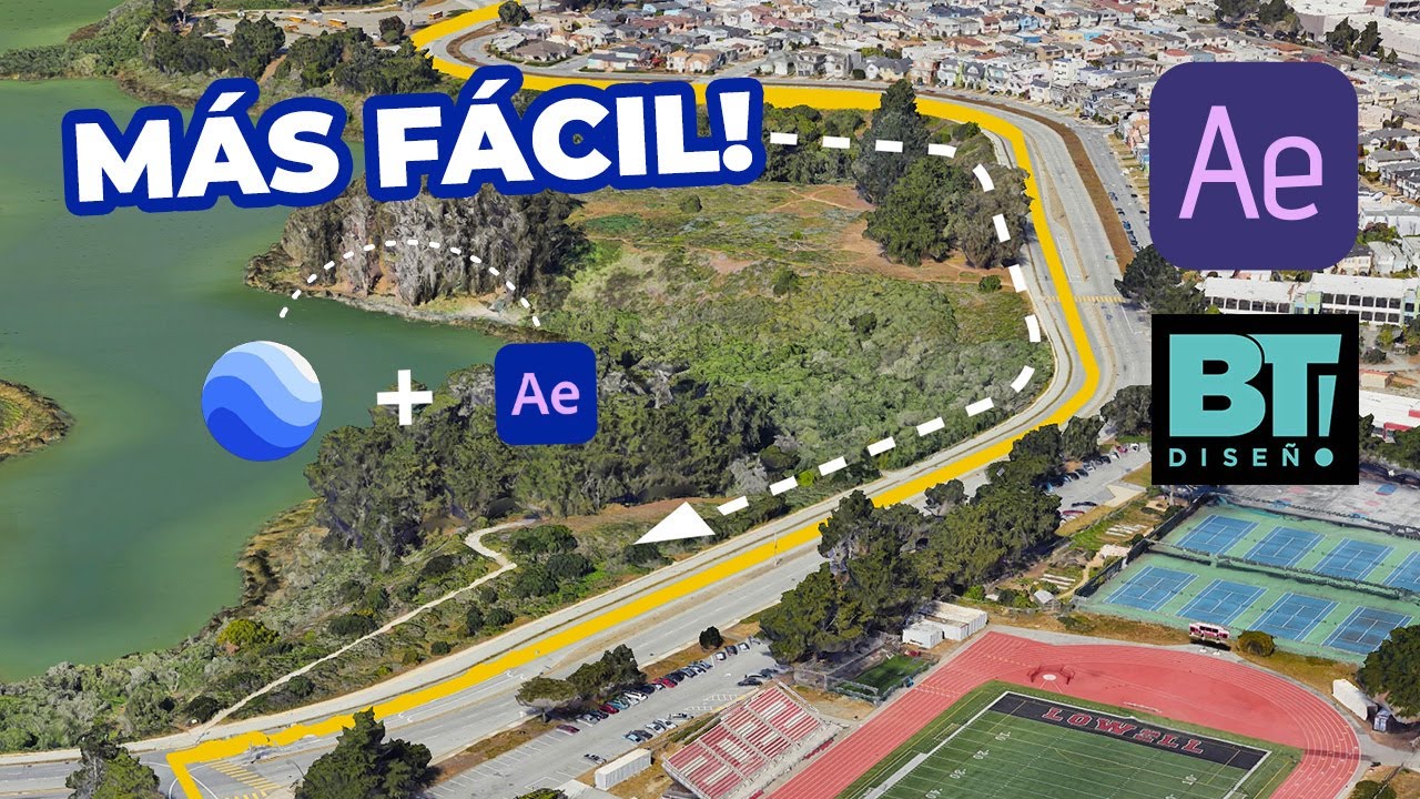 MÁS FÁCIL!!!!: Trayectos 3D con Google Earth y After Effects - Otra Técnica