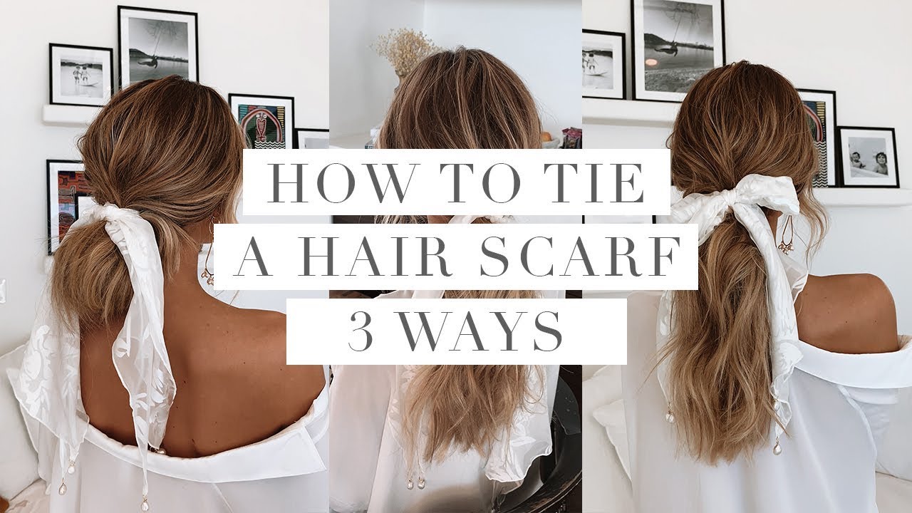 How to tie a hair scarf 3 ways with Emma Chen & Grace Loves Lace