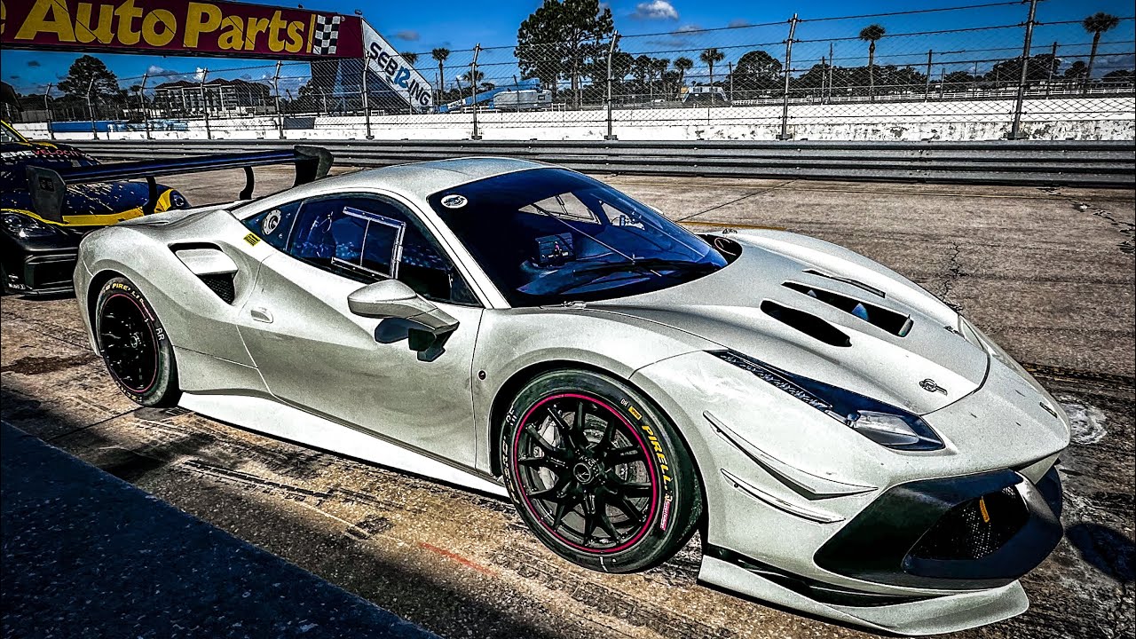 Ferrari 488 Challenge EVO - 2 Hot Laps at Sebring (2:09.46 & 2:09.12)
