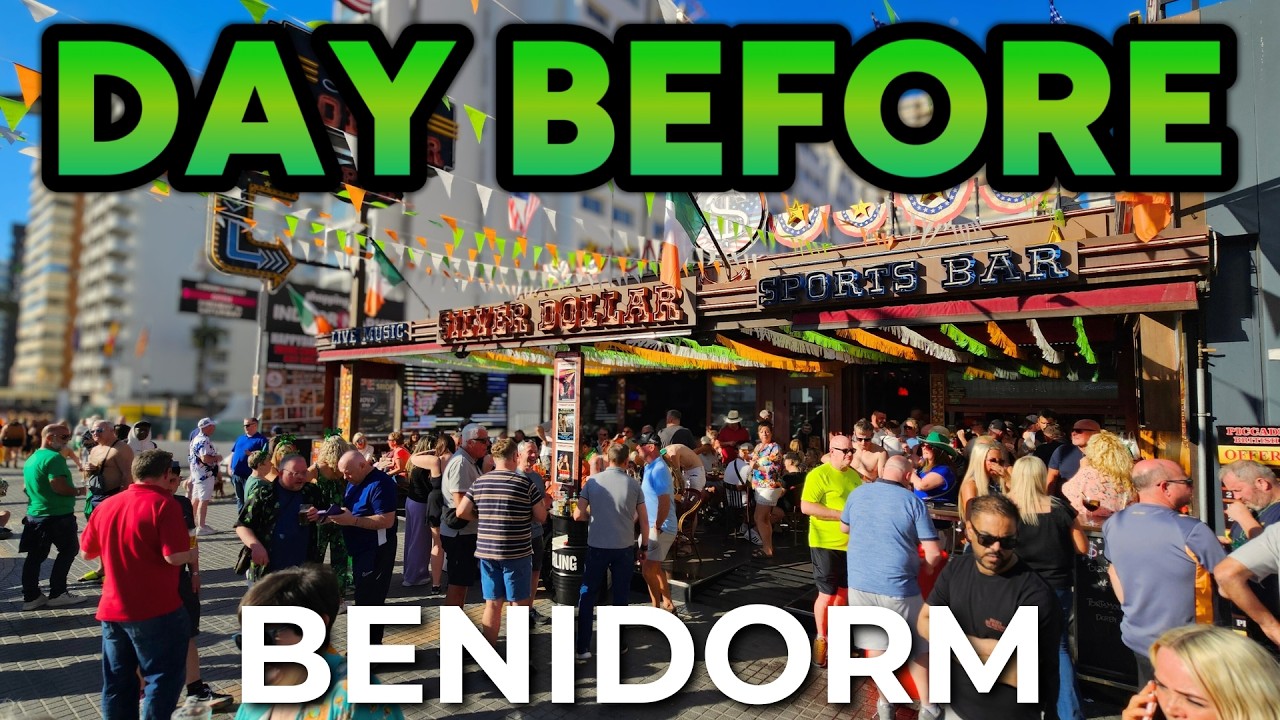 It Starts Tomorrow.. St Patrick’s in Benidorm 🍀 Rincón Walk, Red Door, Tropical, The Bank