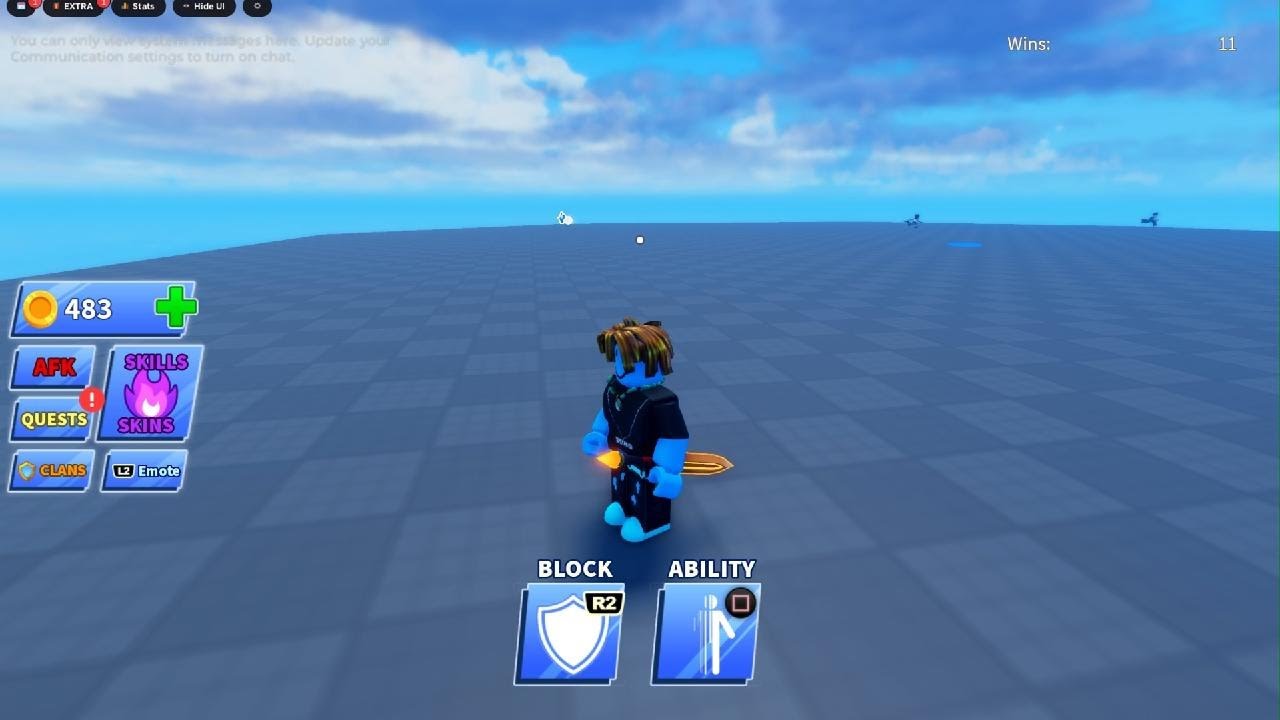 I am playing Blade ball