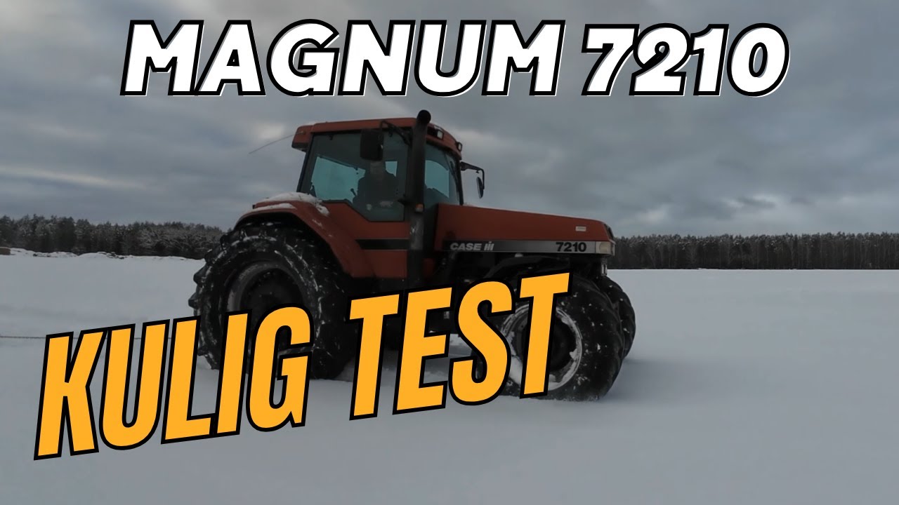 Zima. Zabawa i praca. Test Magnum 7210 w zaprzęgu po śniegu. KULIG