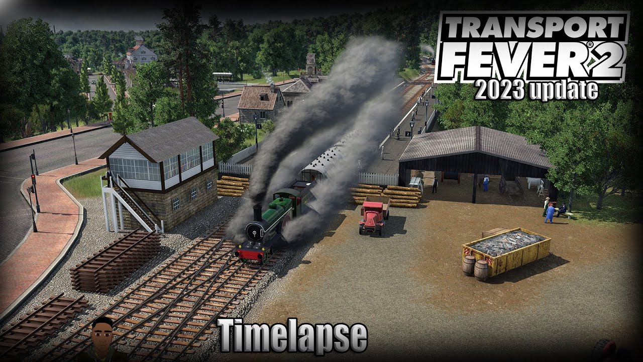 Transport Fever 2: UK Map Series -Leeds-Newcastle Countryside Detailing Timelapse