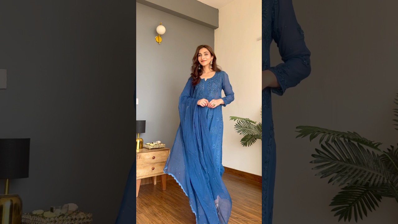 Chikankari try on haul || my best picks #haul #chikankari #kurtaset #tryonhaul #shorts #trending