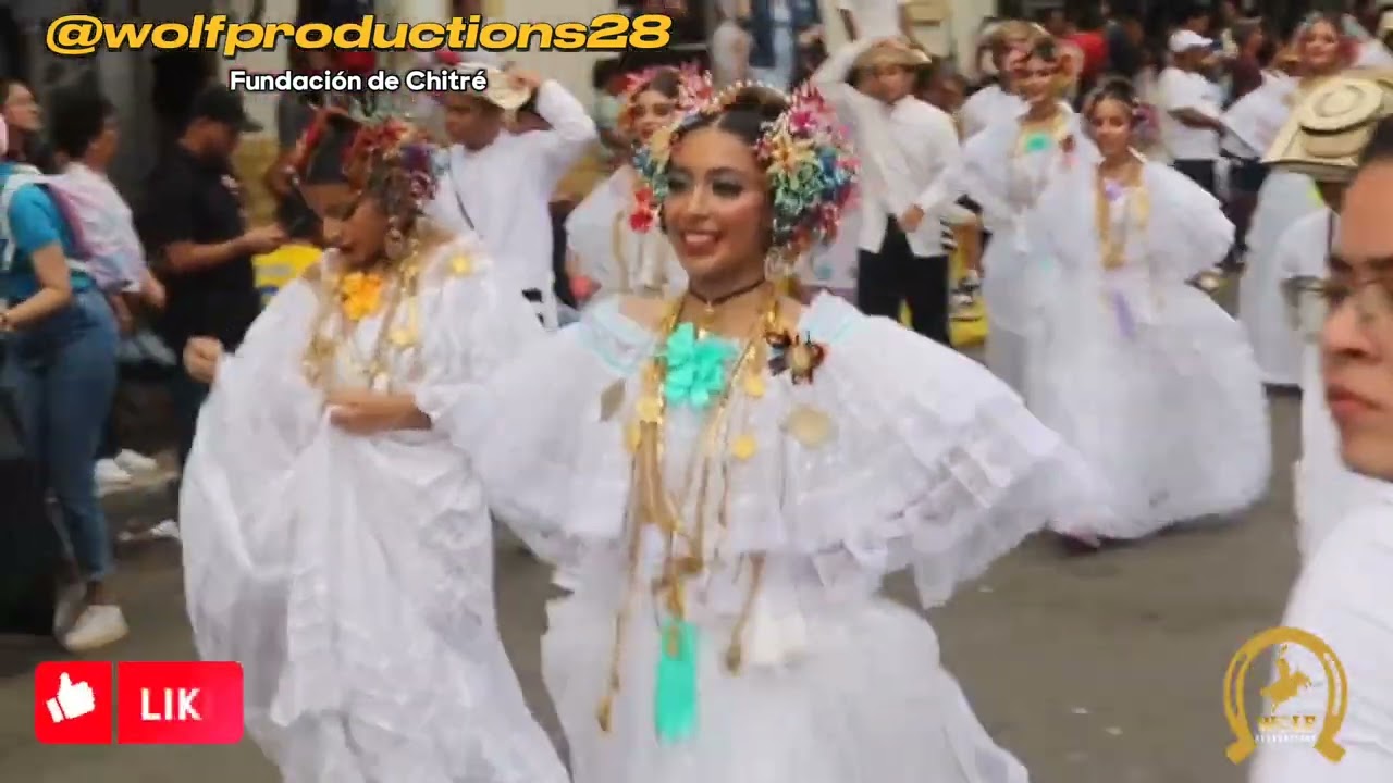 Banda del Colegio Manuel María Tejada Roca en desfile de Fundación de Chitré 2023