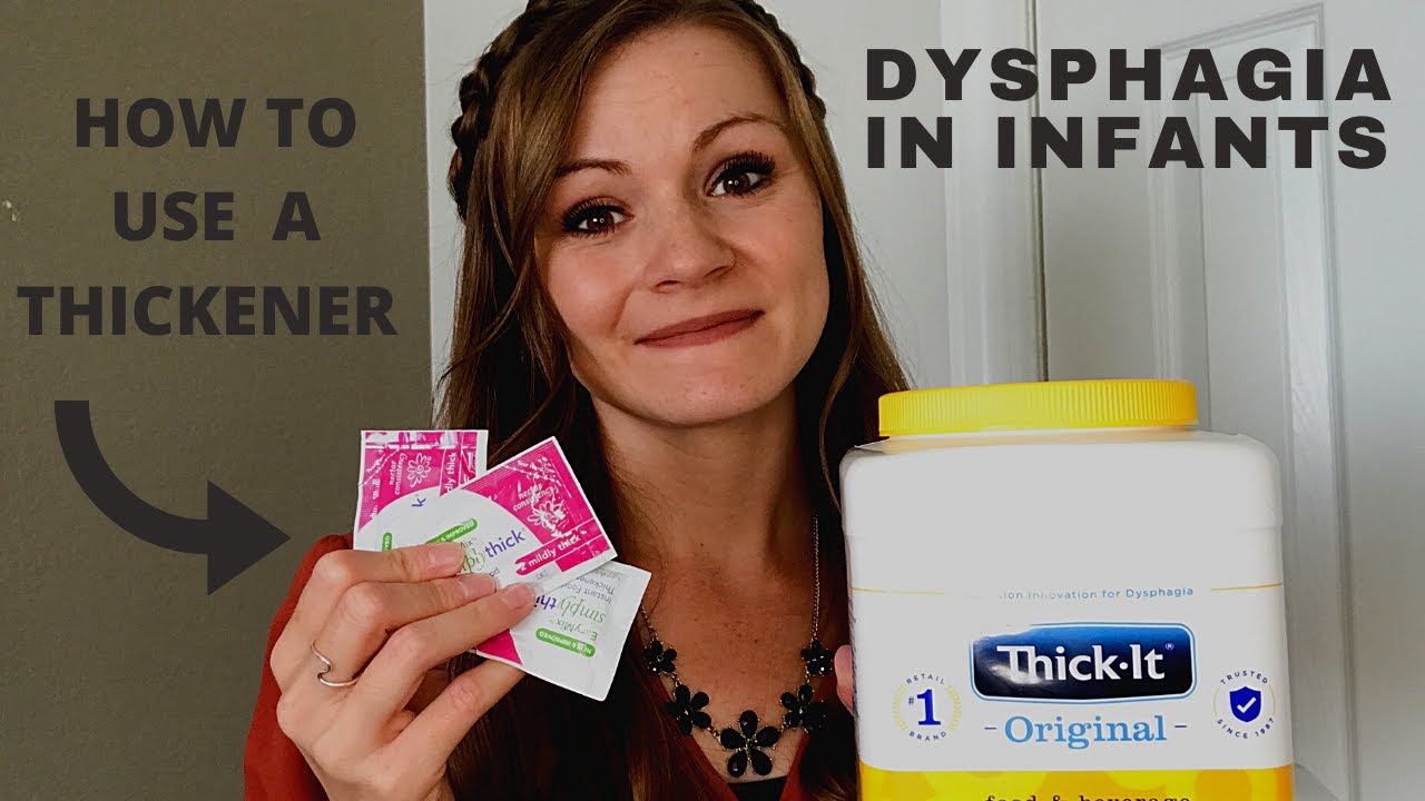 SWALLOWING PROBLEMS or DYSPHAGIA IN INFANTS- How to use a thickener for your baby