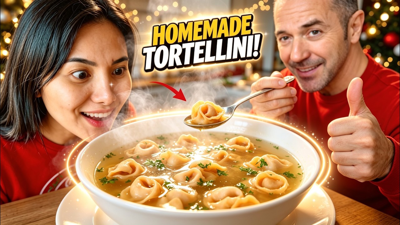 Домашние тортеллини в бульоне 🇮🇹 Самый уважаемый итальянский суп 🍝 