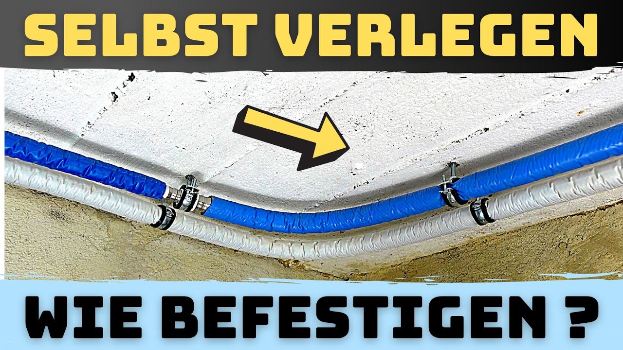 Wasserleitung & Heizungsrohr selbst verlegen - Alu Verbundrohr befestigen Teil 1