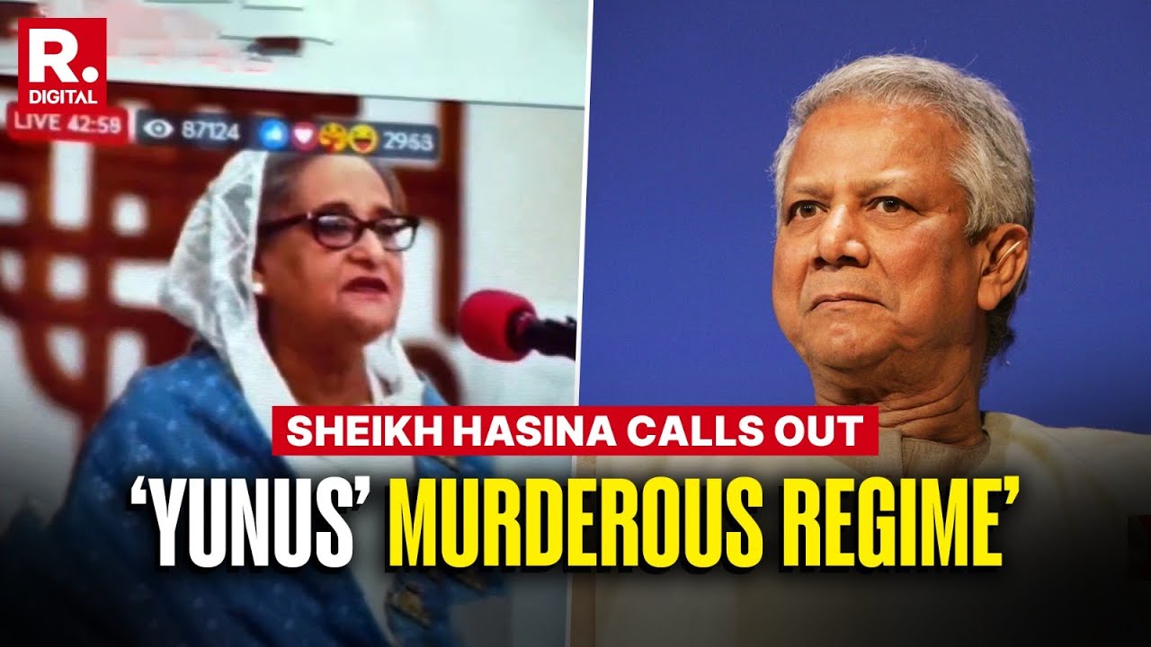 'Blood-Soaked Bangladesh Being Ruled By Murderous Yunus': Sheikh Hasina's Public Address After Exile
