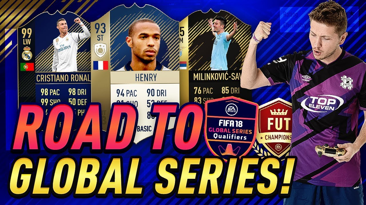 ROAD TO FIFA 18 GLOBAL SERIES BEGINS! FUT CHAMPIONS TOP 100 GAMEPLAY