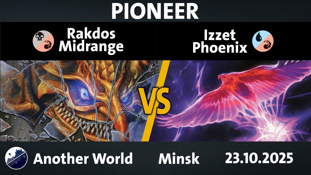 Rakdos Midrange ⚫🔴 vs 🔵🔴 Izzet Phoenix | MTG Pioneer | 23-10-25 | Round 3