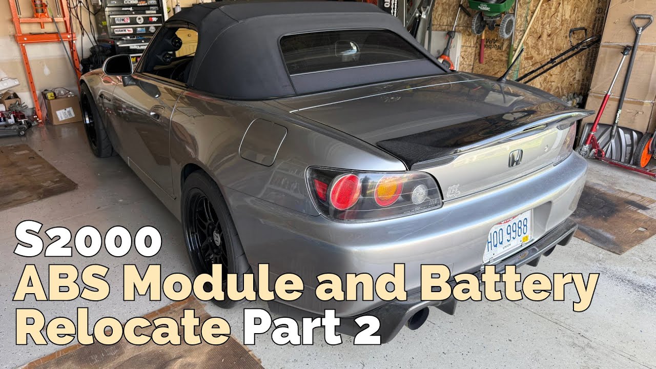 Honda S2000 Battery & ABS Module Relocation. Part 2