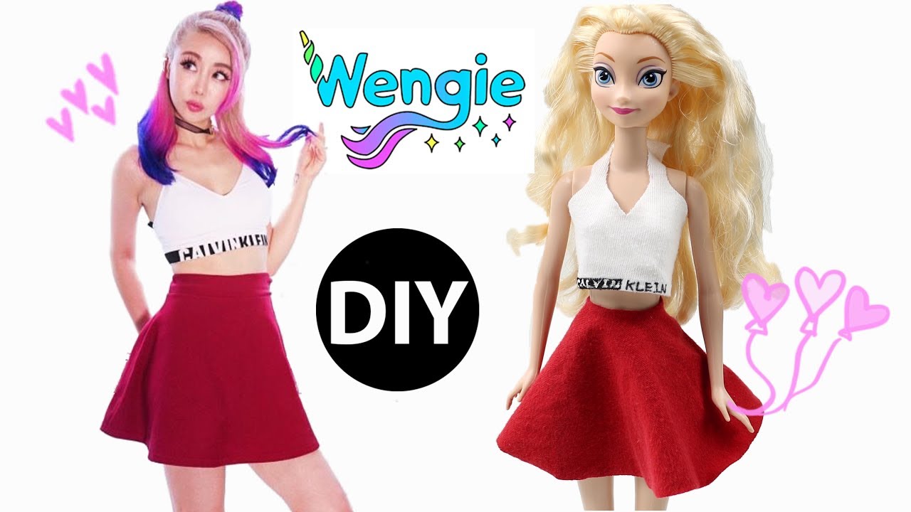 DIY Wengie Outfit for Barbie Dolls(No Sew)/Dolls Fashion by Creative World