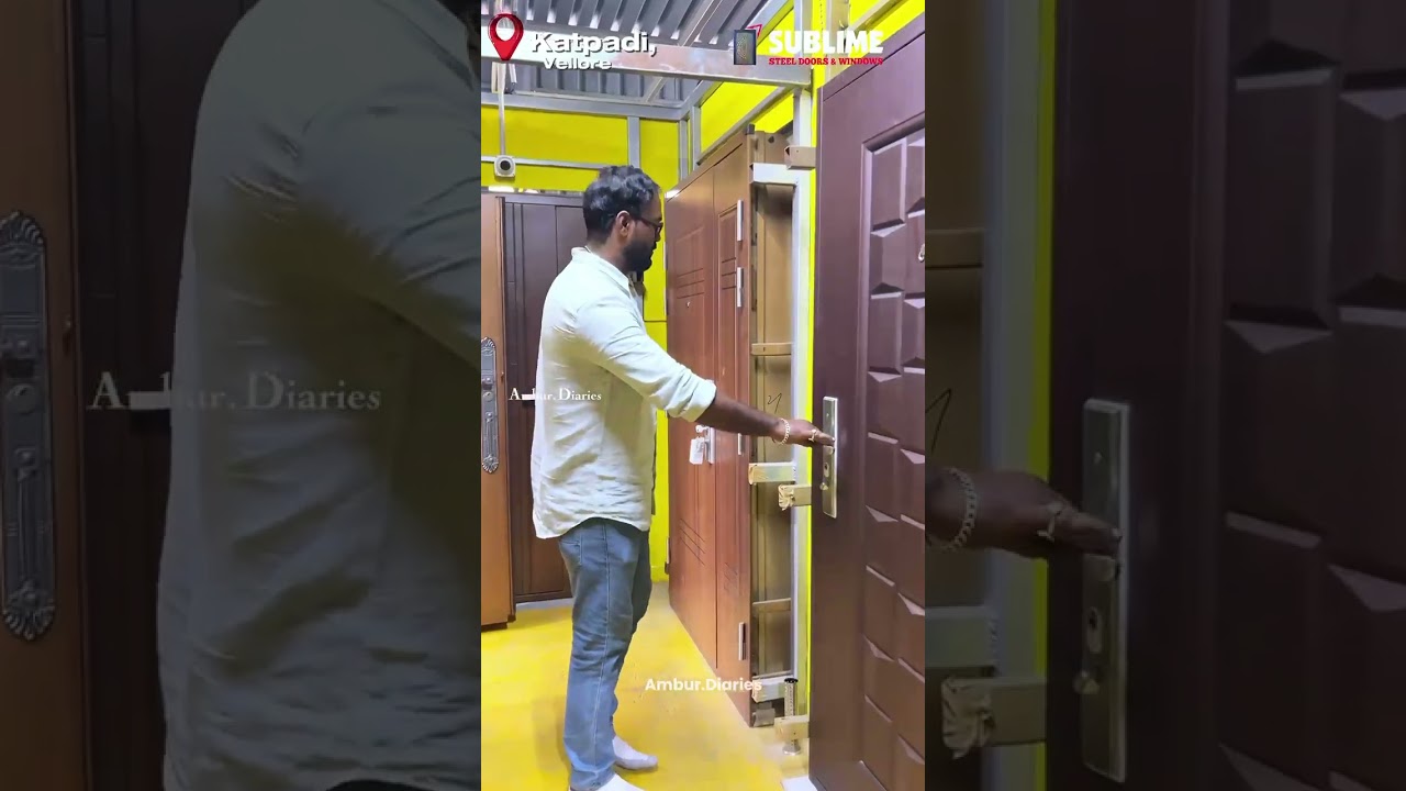 steel doors from ₹19,000/- Stylish solution for your Home Security #steeldoors #door #doorseries