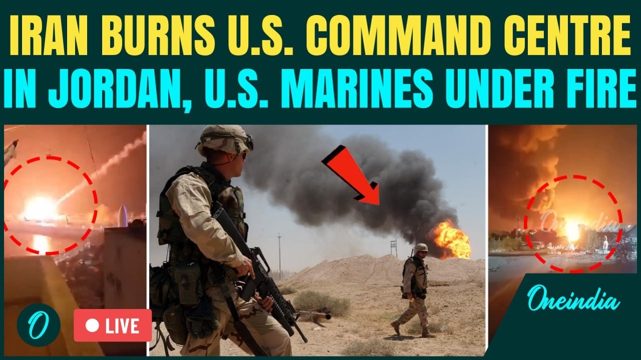 LIVE | Iran HITS U.S. Command Centre in Jordan, U.S. Troops RUN For Cover In CHILLING Missile Strike