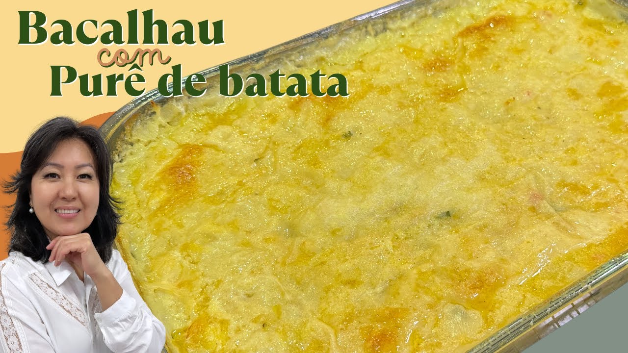 BACALHAU COM PURÊ | Delicioso bacalhau desfiado com purê de batata cremoso ideal para o fim de ano