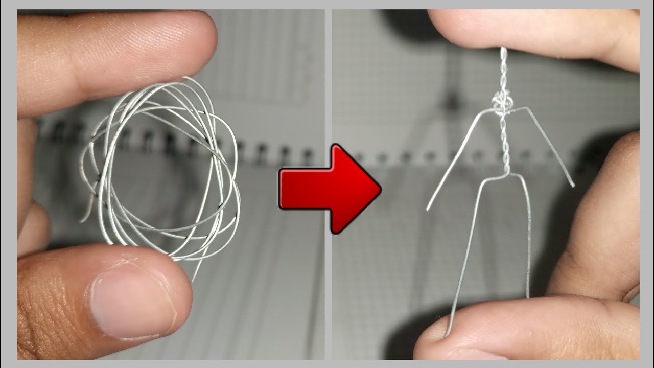 Cómo hacer un esqueleto de alambre para tus figuras de plastilina.