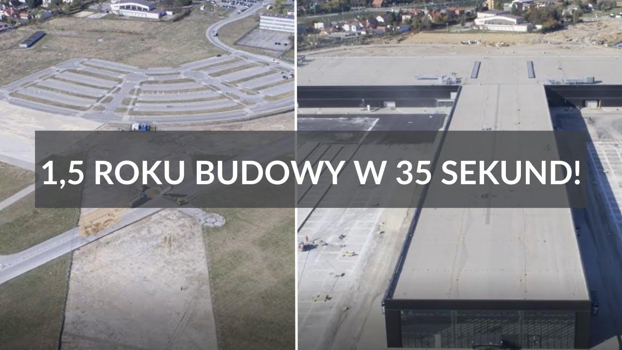 Lotnisko Warszawa - Radom: 1,5 roku budowy w 35 sekund!