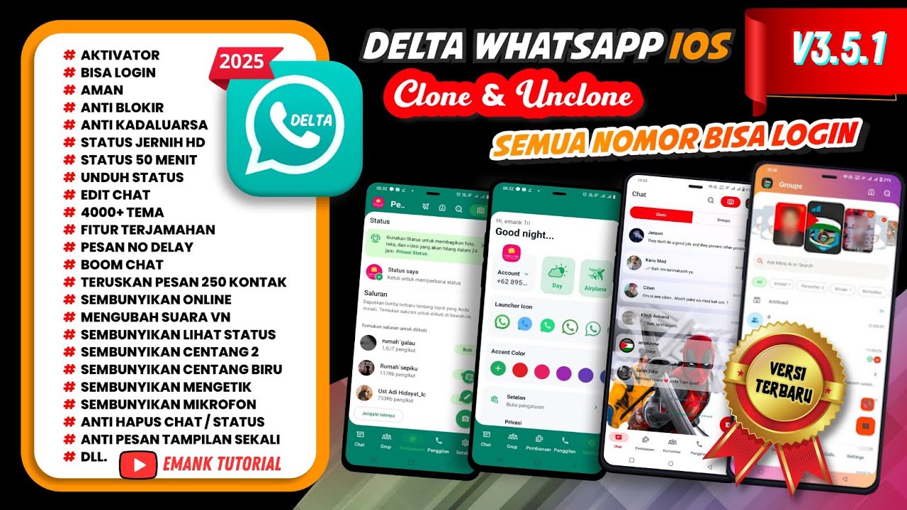 Delta WhatsApp version 3.5.1 latest update 2026 | WA Delta | WhatsApp Mod latest version 2026 | W...