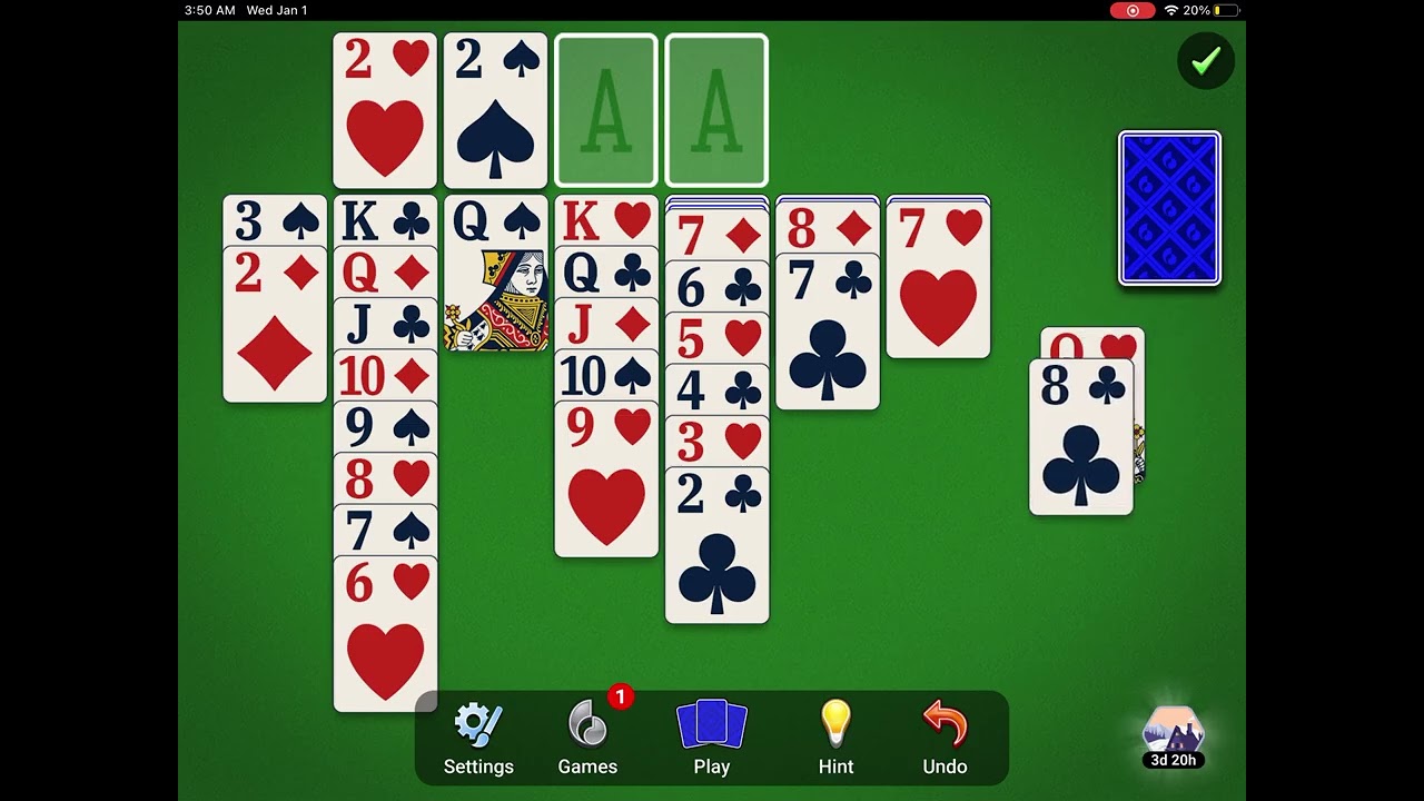 Random solitaire gameplay