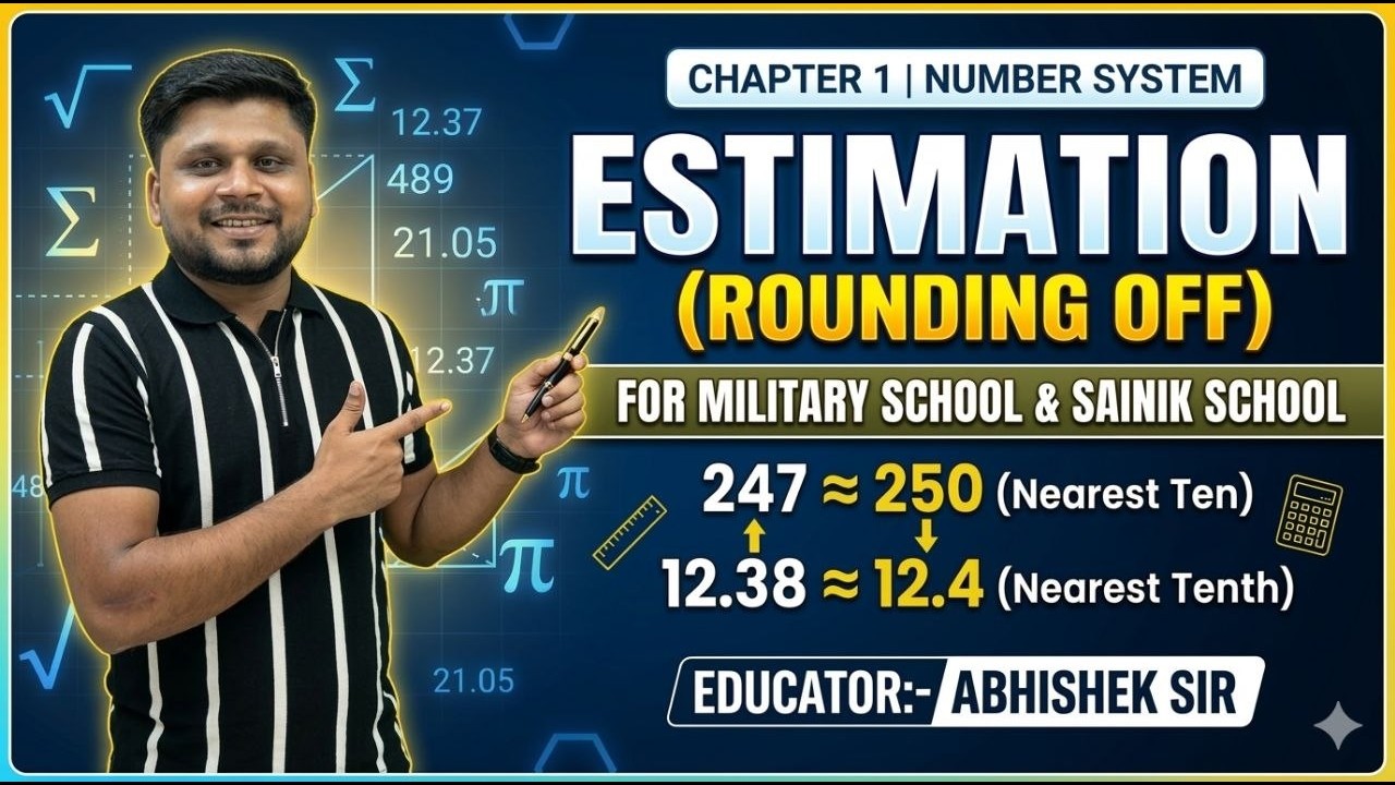 ROUNDING OFF (ESTIMATION)#shourya_academy#sainik_school_coaching#military_school_coaching#education