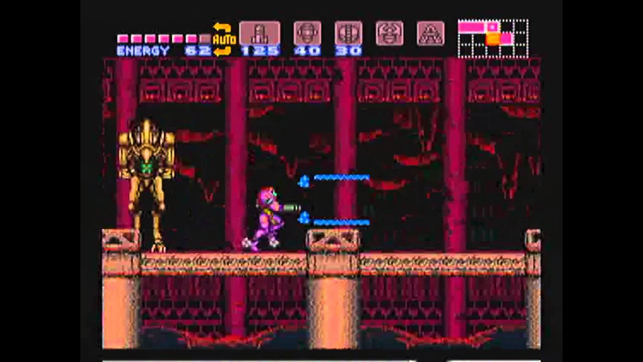 Super Metroid Golden Torizo Sub Boss Fight