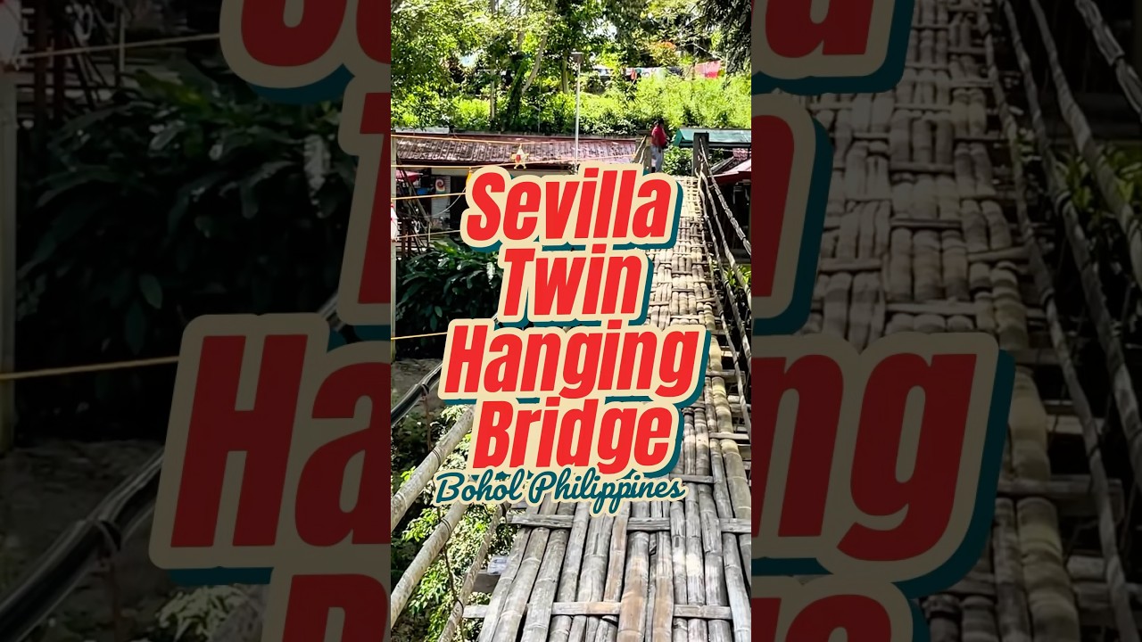 Sevilla Twin Hanging Bridge , Bohol Philippines