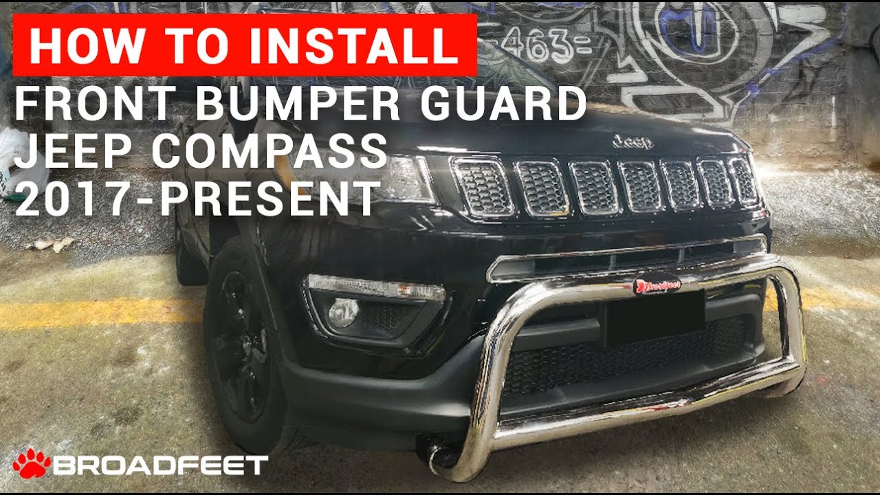 Broadfeet® Front Bull Bar - A-Bar Installation fits: Jeep Compass 2017-2025
