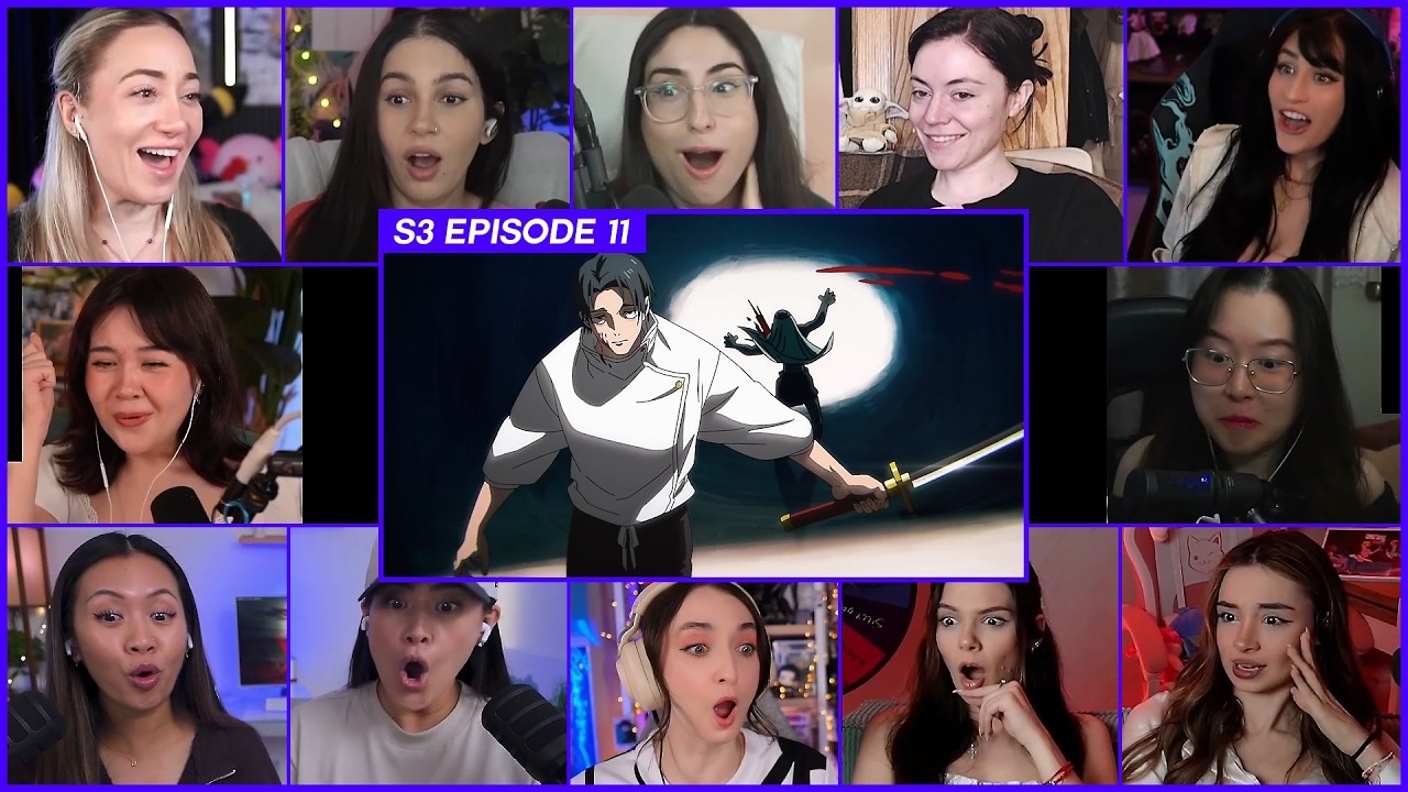 [MEGA GIRLS REACT] Yuta kills Dhruv Lakdawalla | JJK Season 3 Ep 11 Girl Mega Reaction Mashup