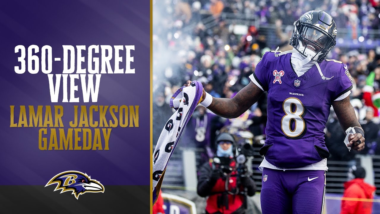 360-Degree View of Lamar Jackson's Gameday Routine | Baltimore Ravens