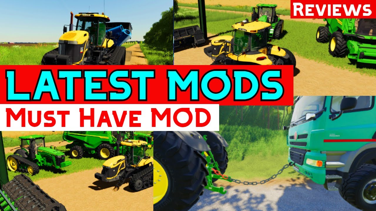 Latest Mods Farming Simulator 19 | FS19 Mods Review | How To Use Towing Chain with Hook
