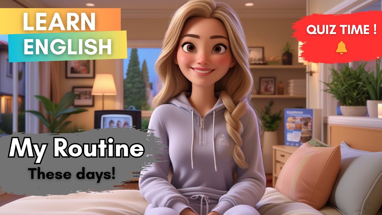 Learn English Through Story Level 3 - Daily Routine | Easy English Listening & Reading + Quiz