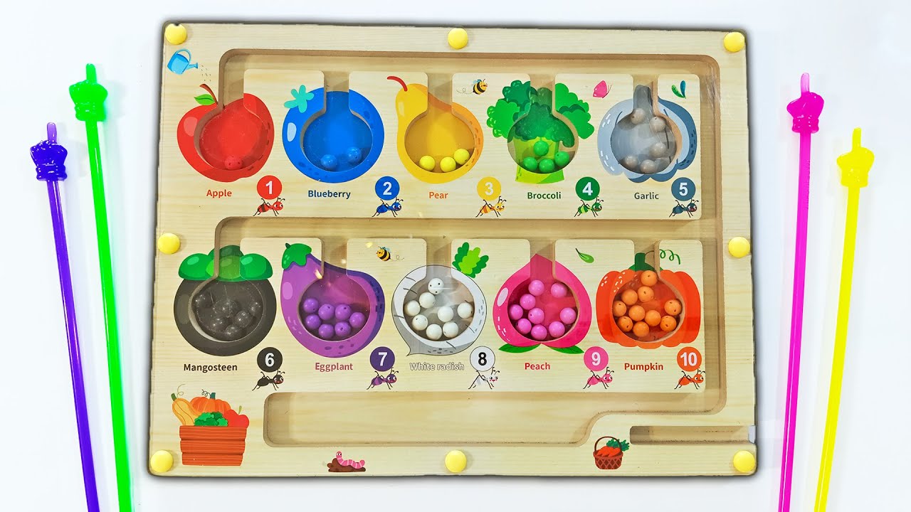 Learn colors and numbers for kids in English and Thai - เรียนรู้สีและตัวเลข