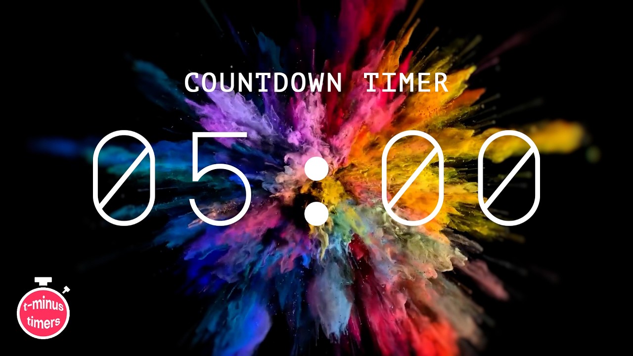 5 minute timer with music for work productivity
