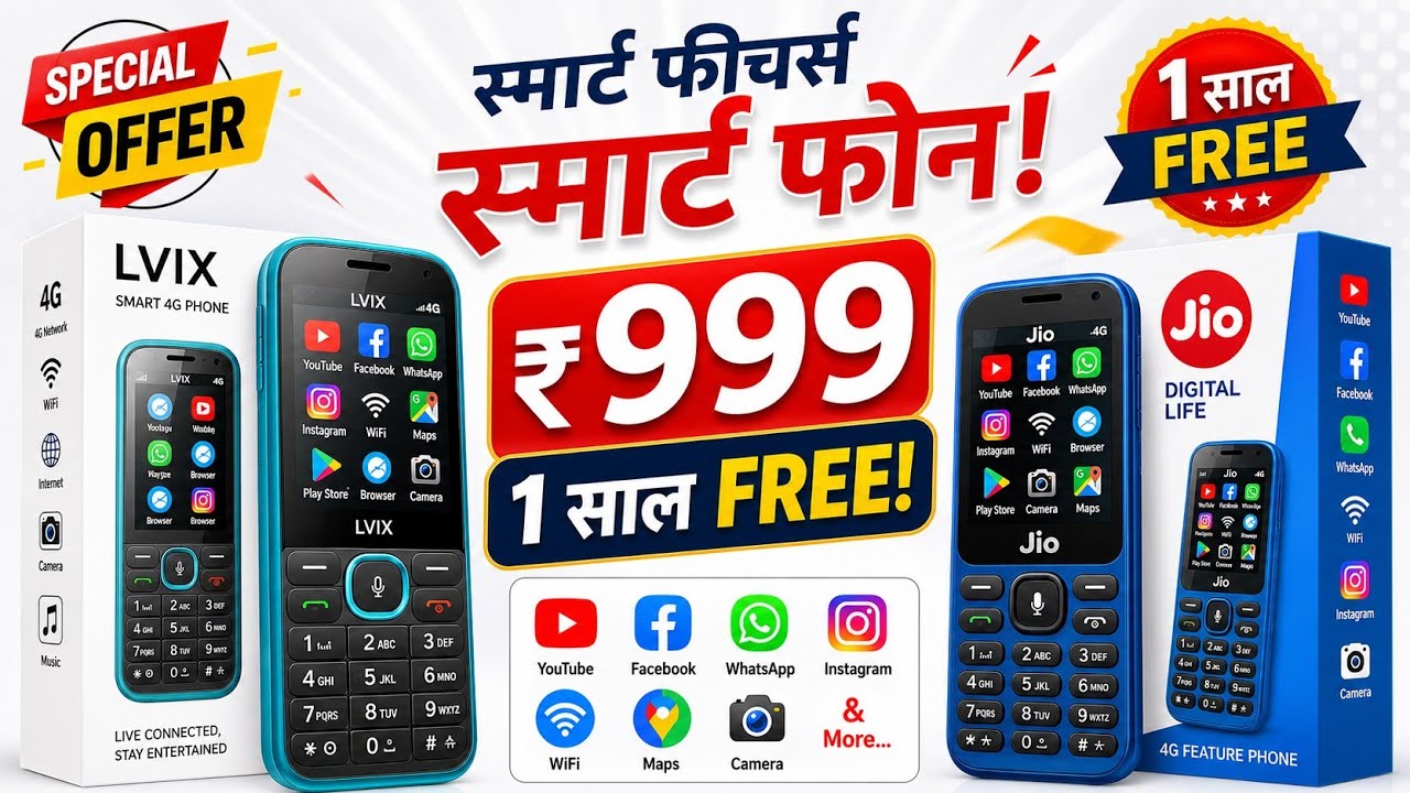 Best 4G Phone 2026⚡LVIX L1 4G unboxsing⚡Jio Phone f320b unboxsing⚡ new 4G keypad phone 2026 