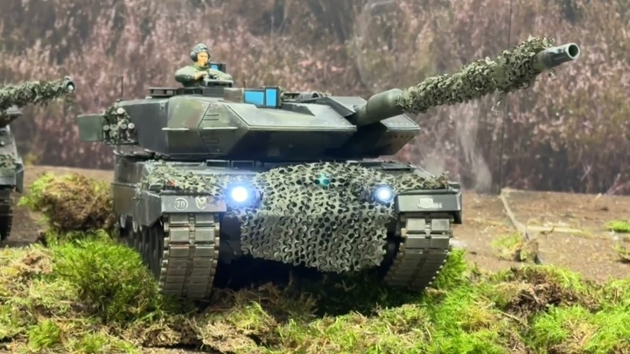 Driving RC tanks - Leopard 2A6 Models  