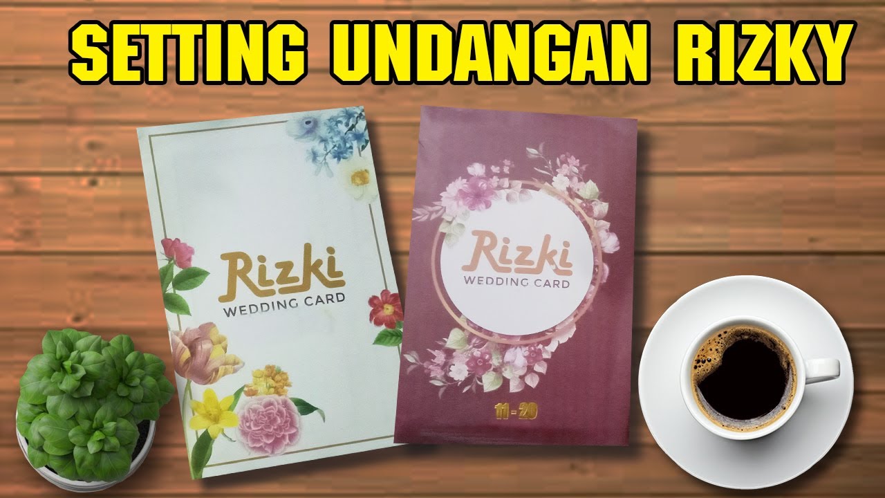 Koleksi settingan undangan blangko Rizky