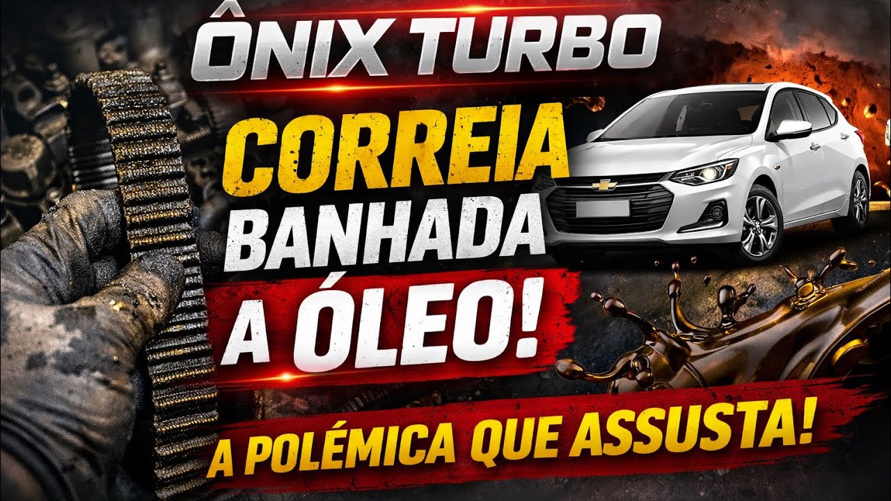 🚨 CORREIA BANHADA A ÓLEO DO ÔNIX TURBO É PROBLEMA OU MITO???