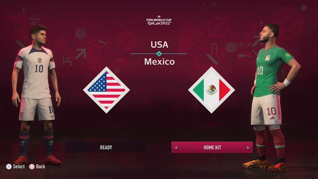 FIFA 23 | COPA MUNDIAL QATAR 2022 | MEXICO VS USA | 4K 60FPS | PS5