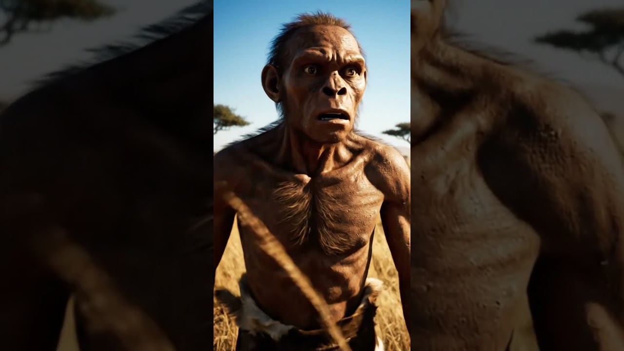 Stone Age Showdown &ndash; Man vs Beast! #humanancestors #humanevolution #prehistoriclife