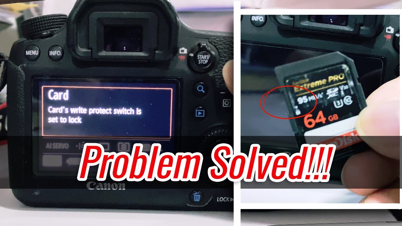 How to fix Memory Card Protect Switch is set to lock | Card's write protect switch is set to lock