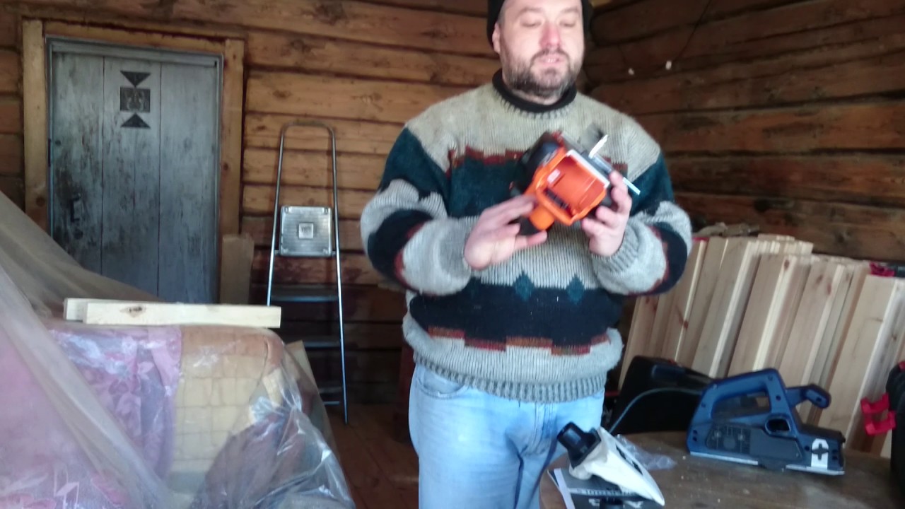 AEG BHO18 аккумуляторный рубанок.  Первые впечатления.