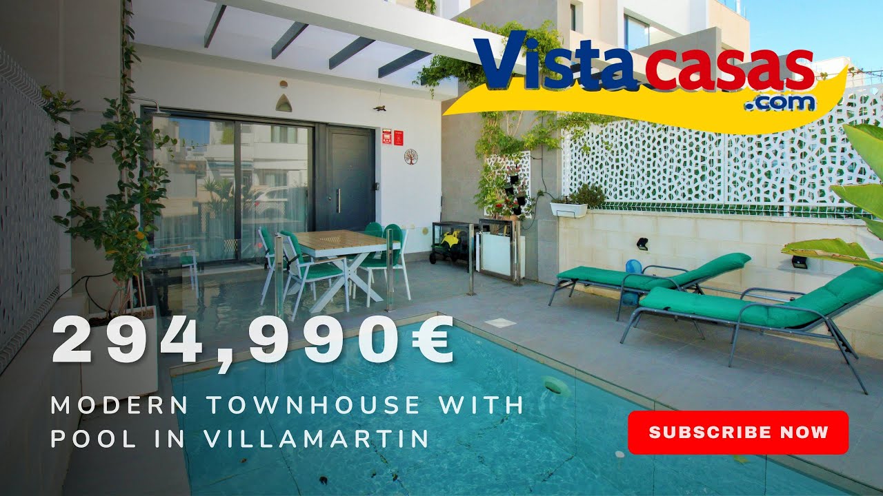 Luxury 2 Bed Townhouse with Private Pool & Solarium – Villamartin | 294,990€