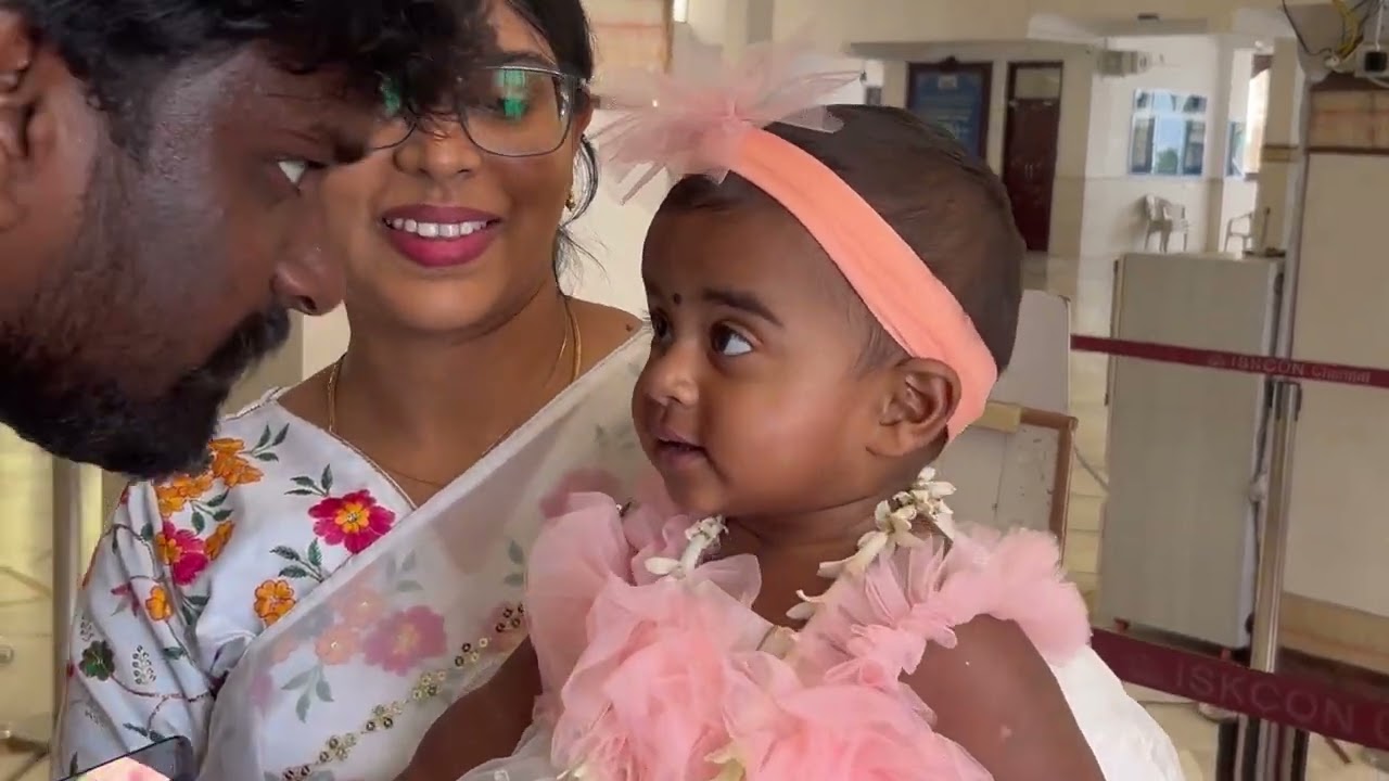 Temple visit on my baby birthday | First Birthday vlog | ISKON temple🛕