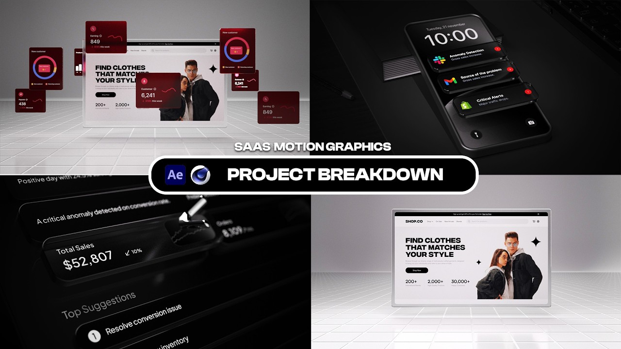 Saas Motion Graphics Project breakdown - Aura